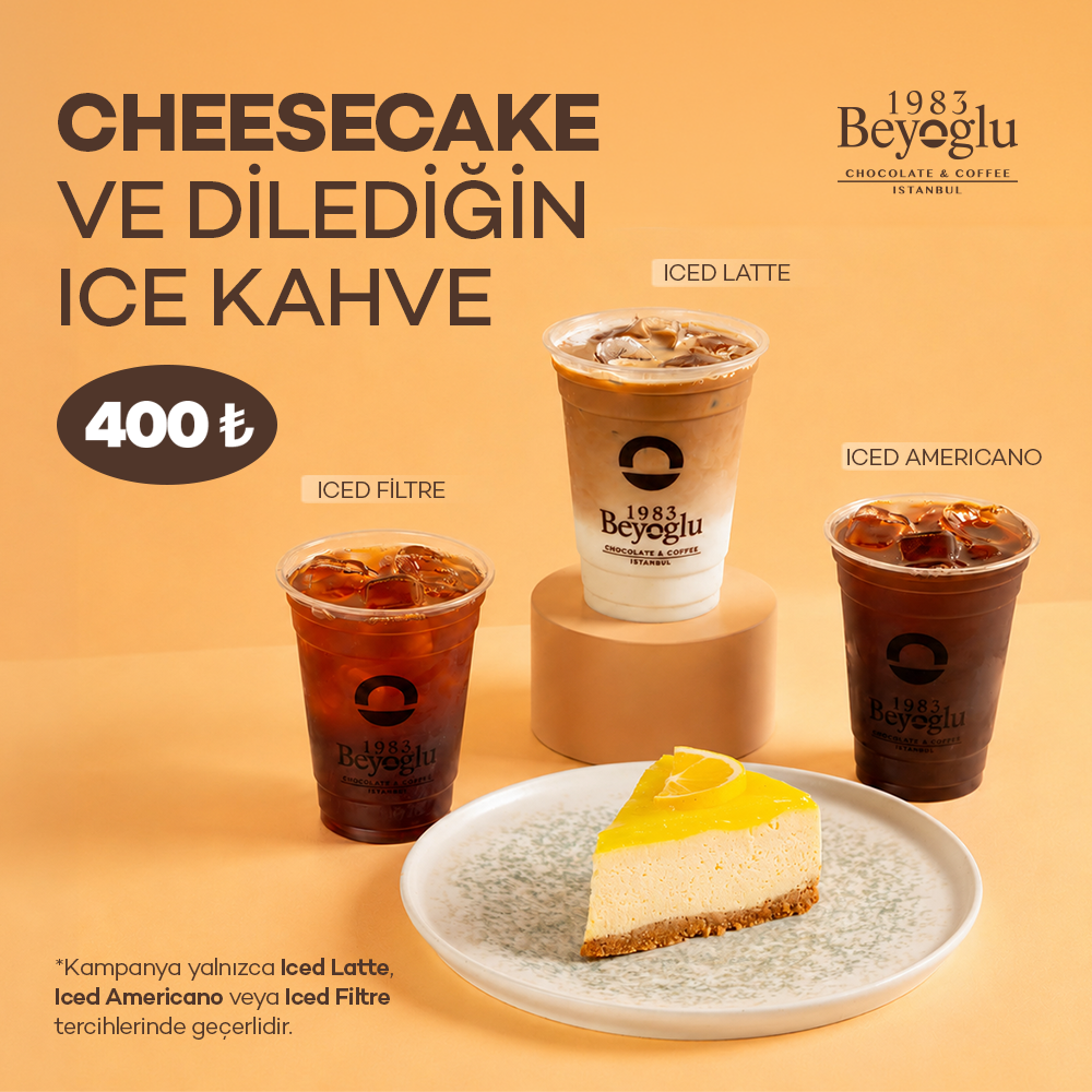 CHEESECAKE VE ICE KAHVE